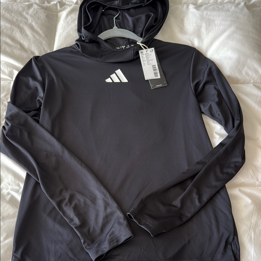 Adidas Charcoal Long Sleeve Hoodie
